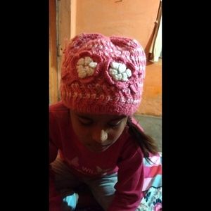 Combo of two cap Women cap and the size is free size
